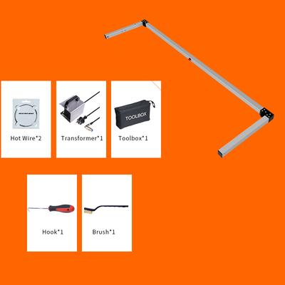 300mm 200W Bow Hot Wire เครื่องตัดโฟมอุตสาหกรรม 1370mm Handheld