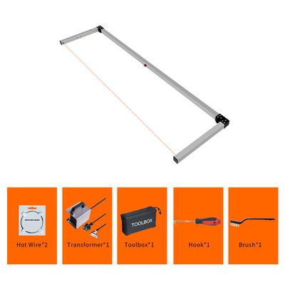 เครื่องตัดโฟมลวดร้อนอลูมิเนียมอัลลอยด์แบบโบว์ 200W